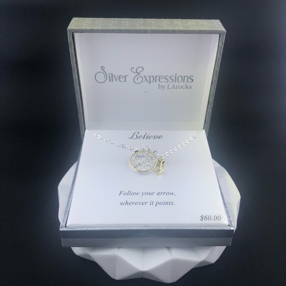 Silver Expressions by LArocks “Believe” Necklace - Picture 15 of 17